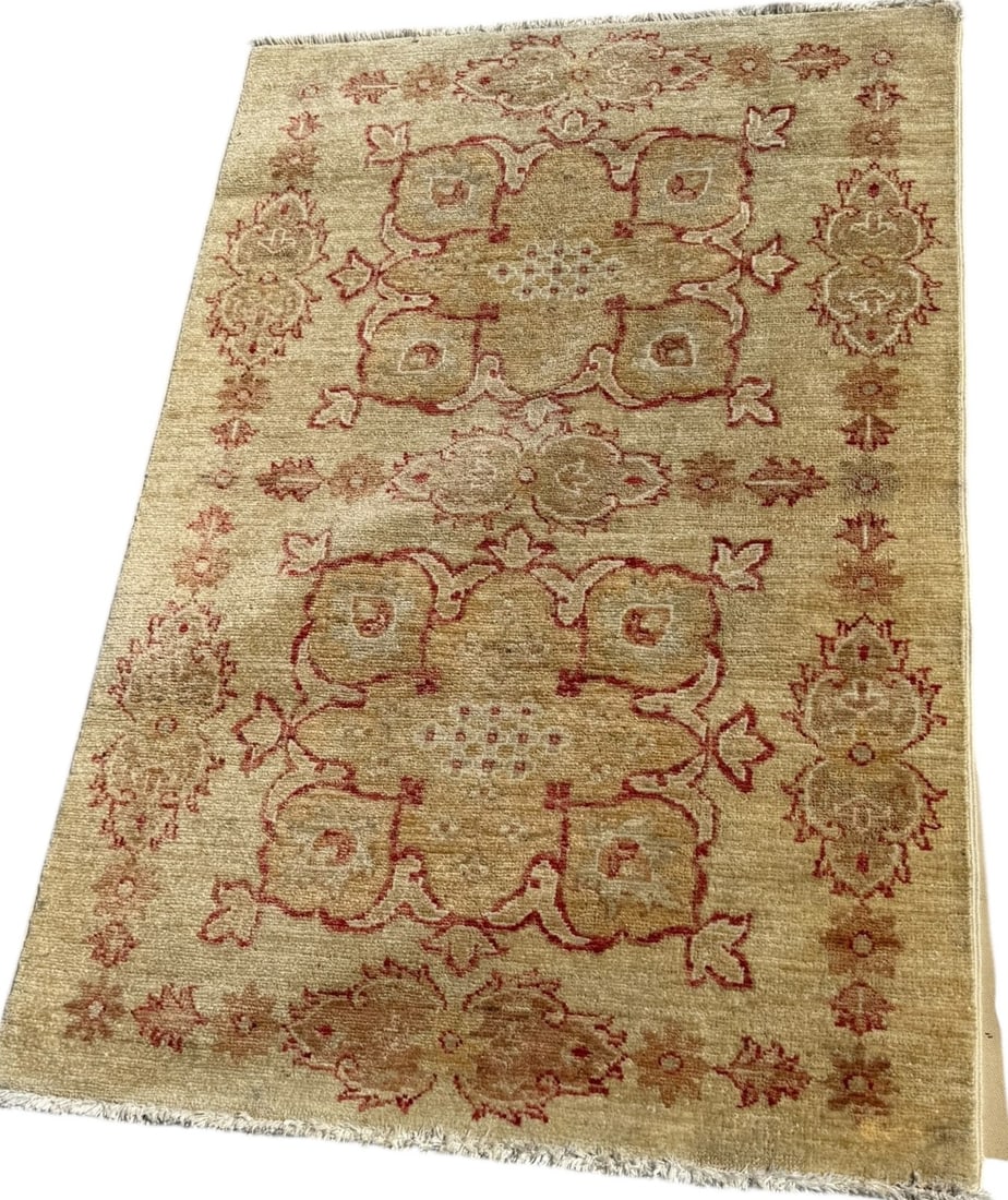 HAND KNOTTED OUSHAK STYLE RUG (1 of 2)