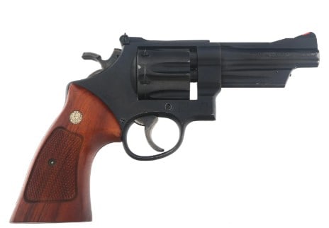 SMITH & WESSON MODEL 28-2 .357 CALIBER REVOLVER: SMITH & WESSON MODEL 28-2 .357 CALIBER REVOLVER Smith & Wesson Highway Patrolman Model 28-2 .357 Magnum caliber double action revolver. Blued finish. Fluted six shot cylinder. Front ramp sight. Rear a