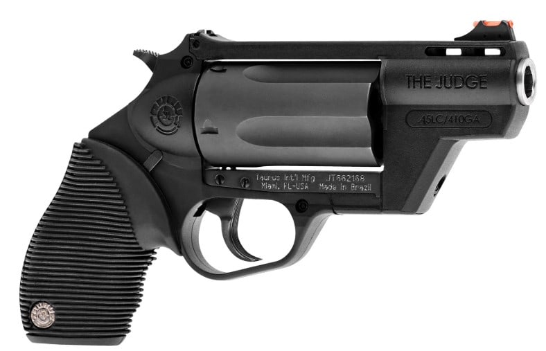 TAURUS JUDGE 45/10 POLY BLK CYLINDER 2"BARREL: TAURUS 4510 POLY BLK CYLINDER 2"BARREL PISTOL GRAY FRAME NEW IN BOX SERIAL #AGH341409 (L465)