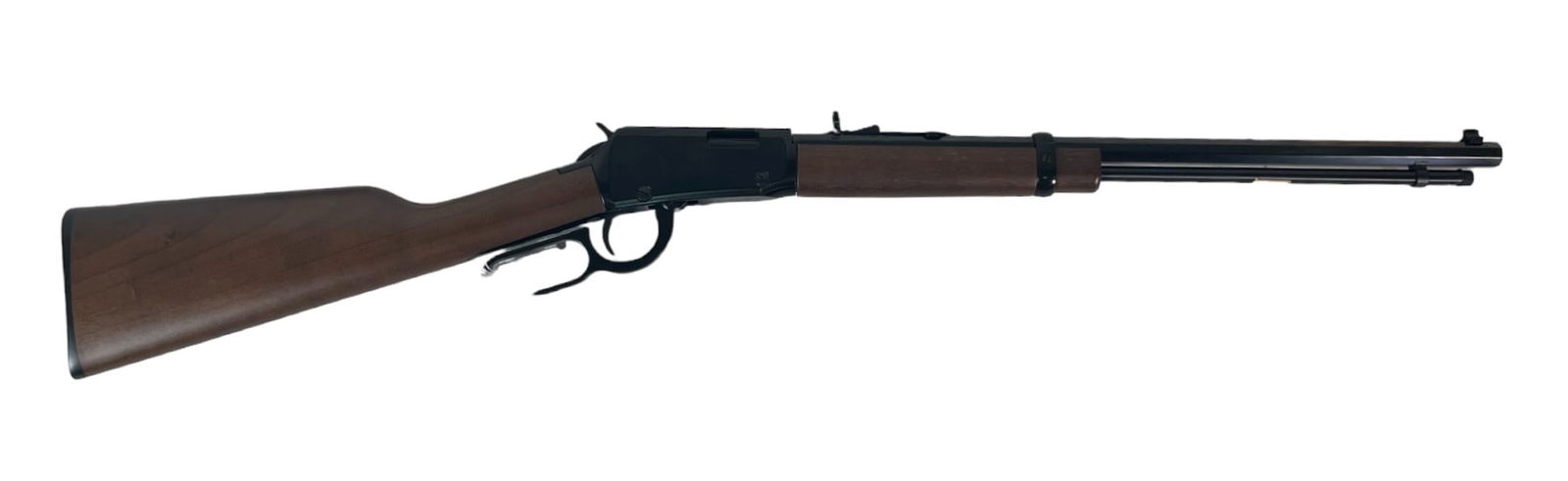 HENRY LEVER FRONTIER OCTAGON 22 S/L/LR RIFLE: HENRY LEVER FRONTIER OCTAGON 22 S/L/LR RIFLE LEVER ACTION MODEL H001T. SERIAL #T148925H (L257)