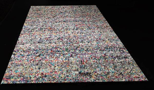 CONFETTI COLORED LONG PILE SHAG AREA RUG: CONFETTI COLORED LONG PILE SHAG AREA RUG. Height: 9 ft. 10 in. by Width: 5 ft. 6 in.