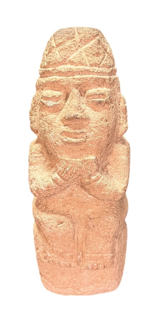 PRE-COLUMBIAN CARVED STONE FIGURE (1 of 3)