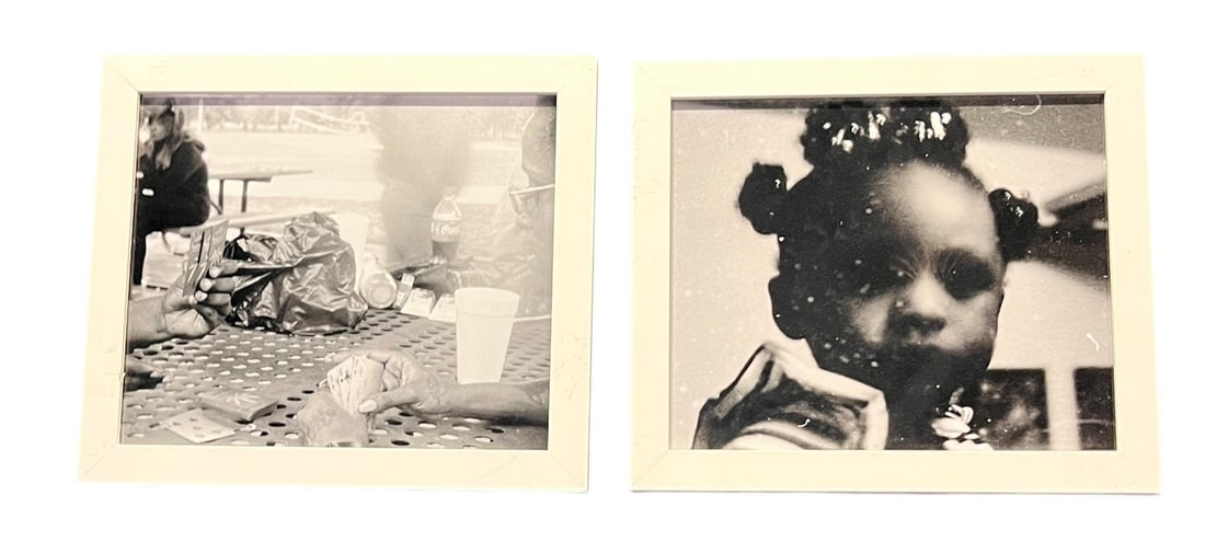 TWO B/W PHOTOGRAPHS FRAMED BY COLBY DEAL (1 of 3)