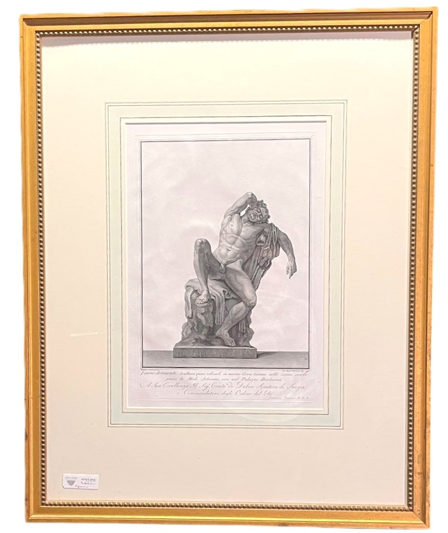 19th CENTURY FRAMED & MATTED ENGRAVING (1 of 4)