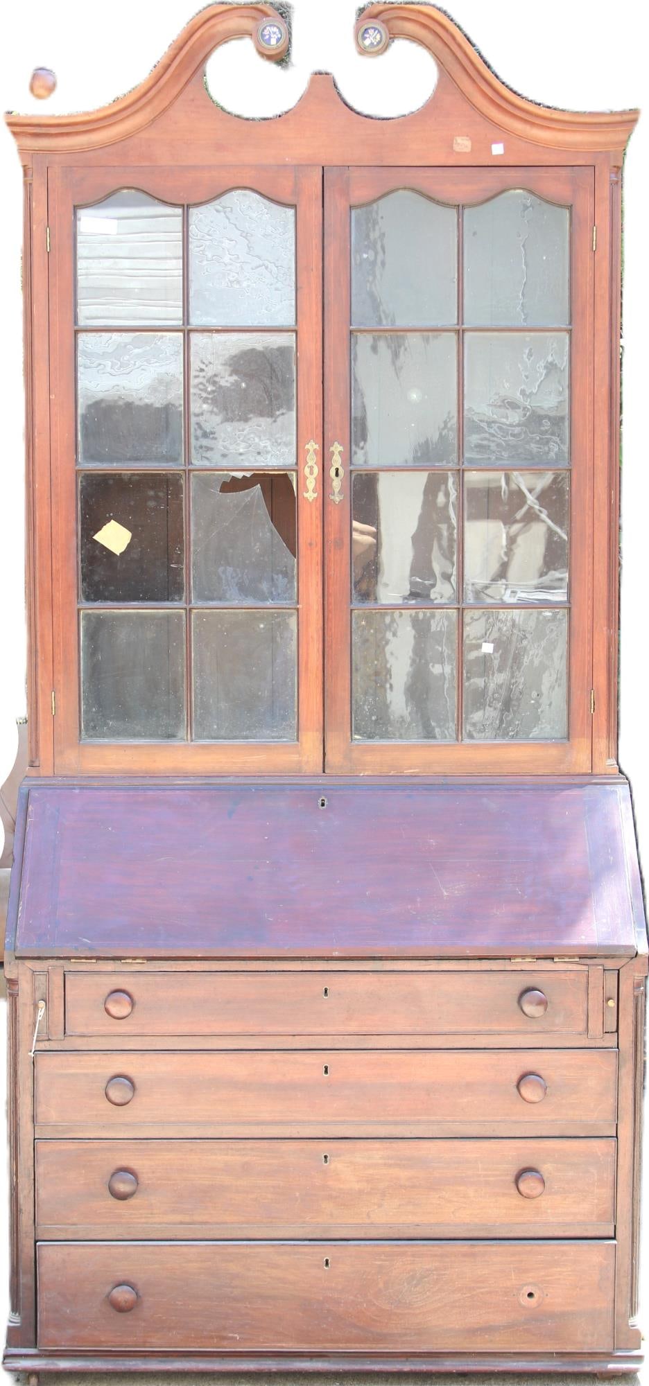 18th CENTURY ENGLISH SECRETARY/ BOOKCASE (1 of 5)