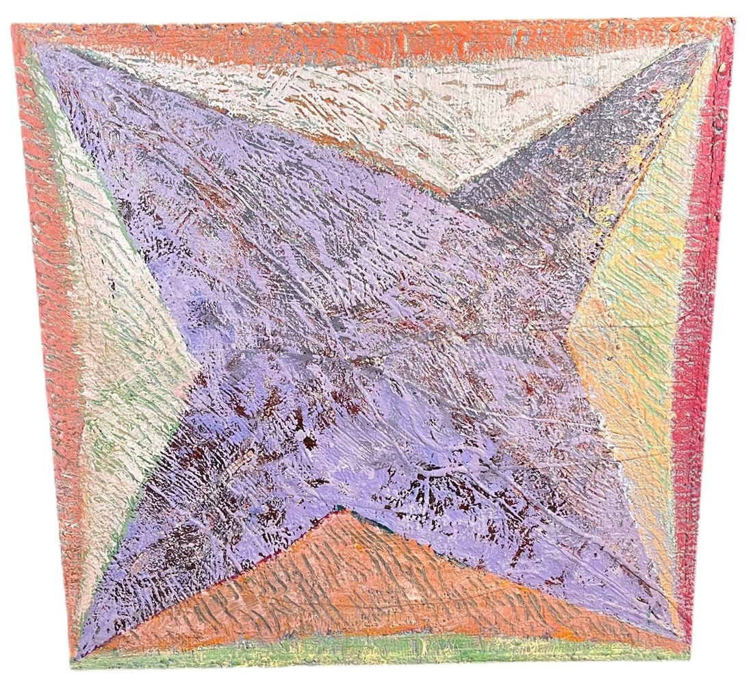 ABSTRACT ACRYLIC ON CANVAS SIGNED BY SARA SITE (1 of 4)