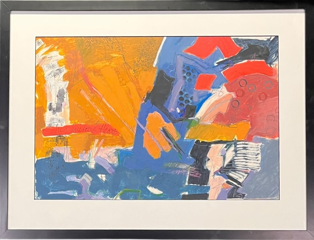 "HER LUCIOUS HEART UP FOR GRABS" MIXED MEDIA (1 of 3)