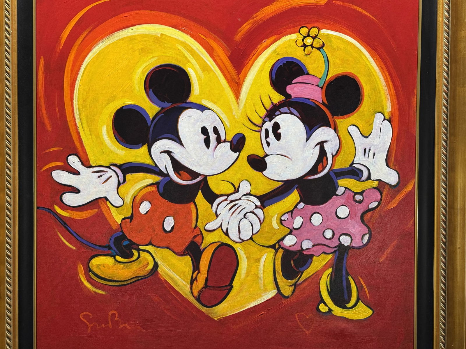 LARGE PAINTING BY SIMON BULL "LOVE ME DO" (1 of 6)