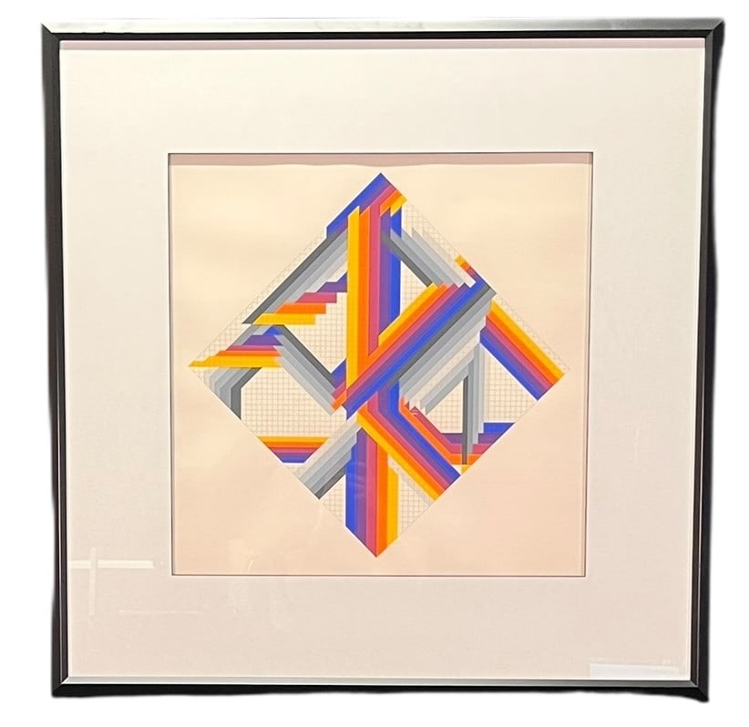 "BUILDING A HOUSE" SCREENPRINT BY HERBERT BAYER (1 of 4)