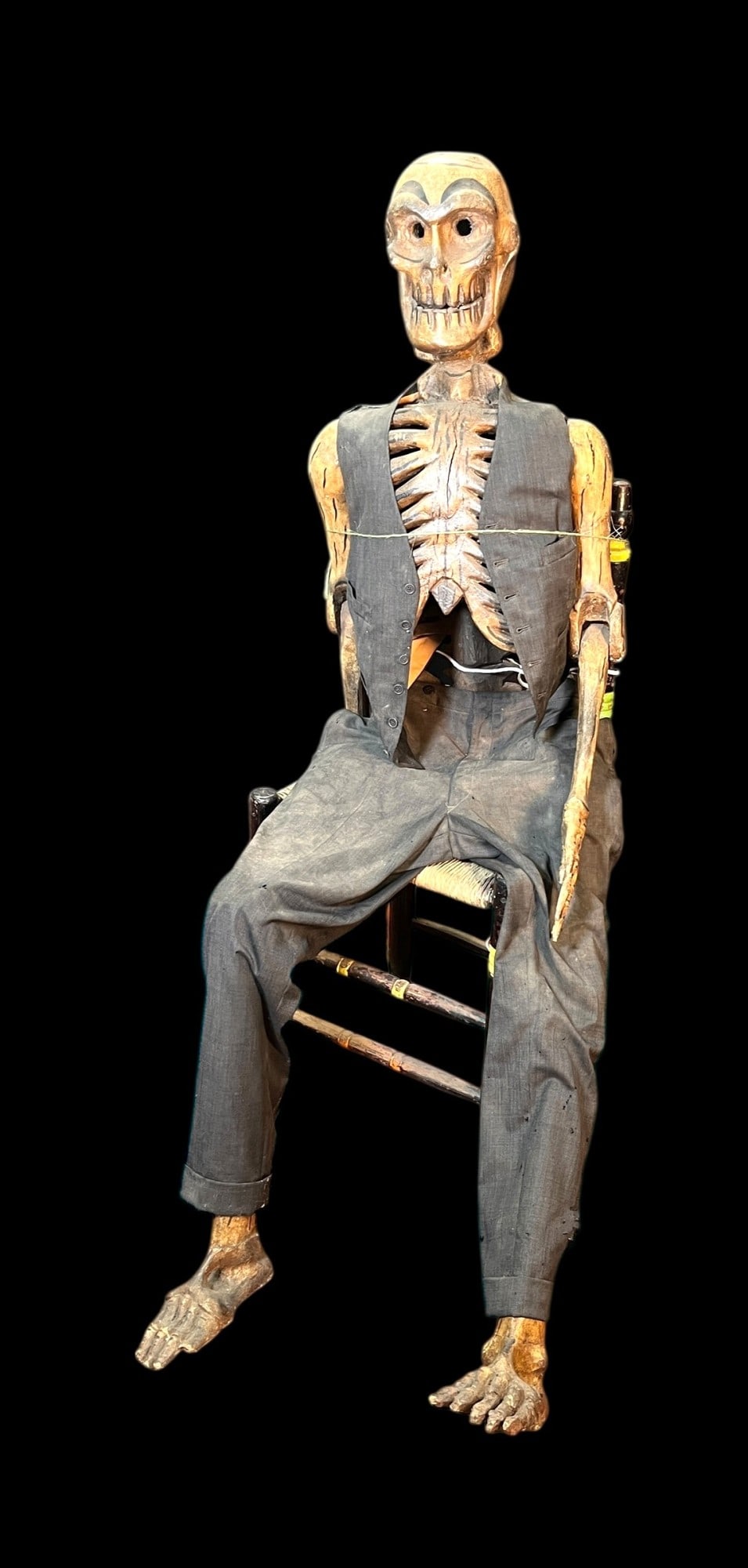 SEATED SKELETON ART - 3