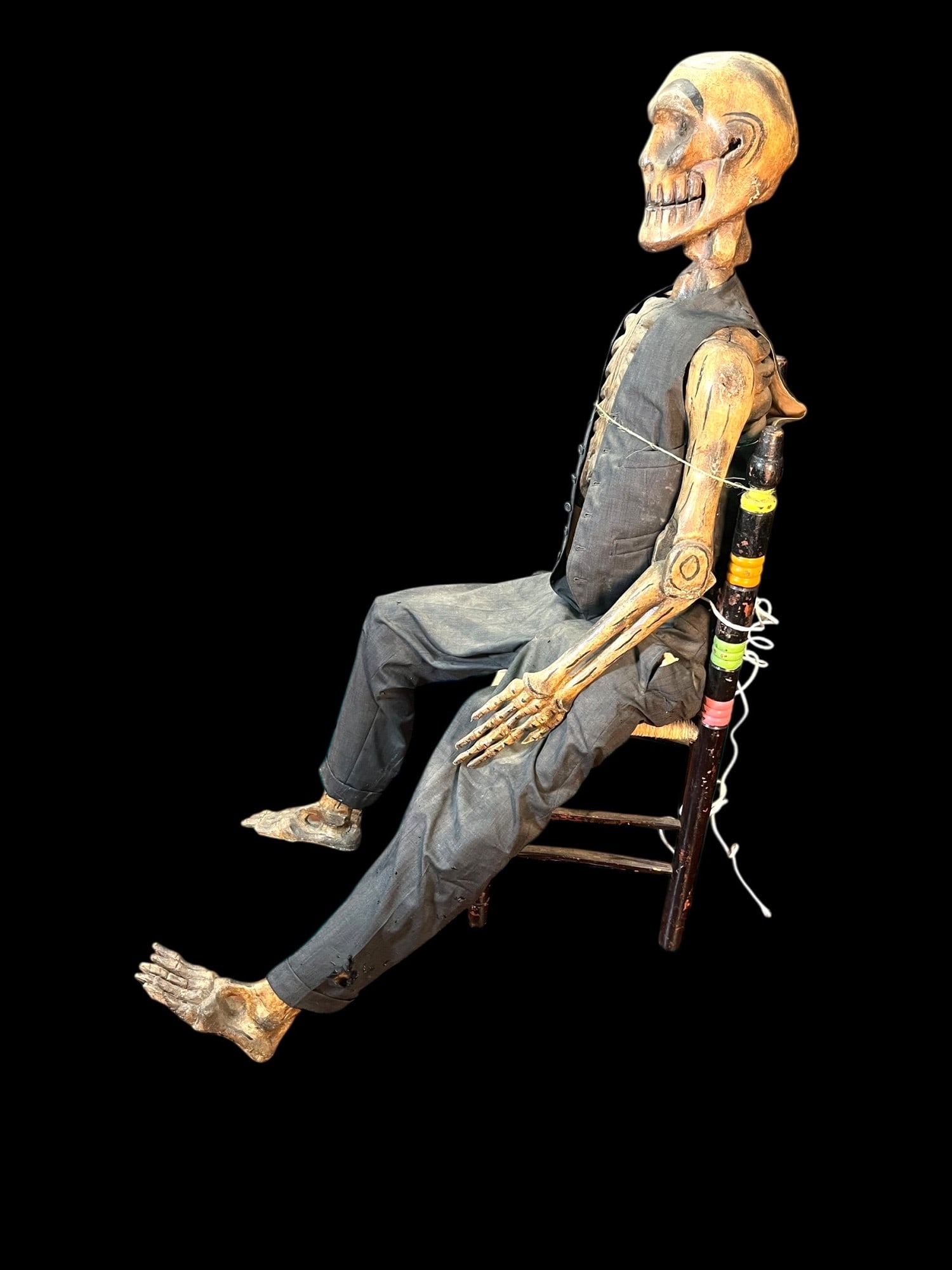 SEATED SKELETON ART - 5