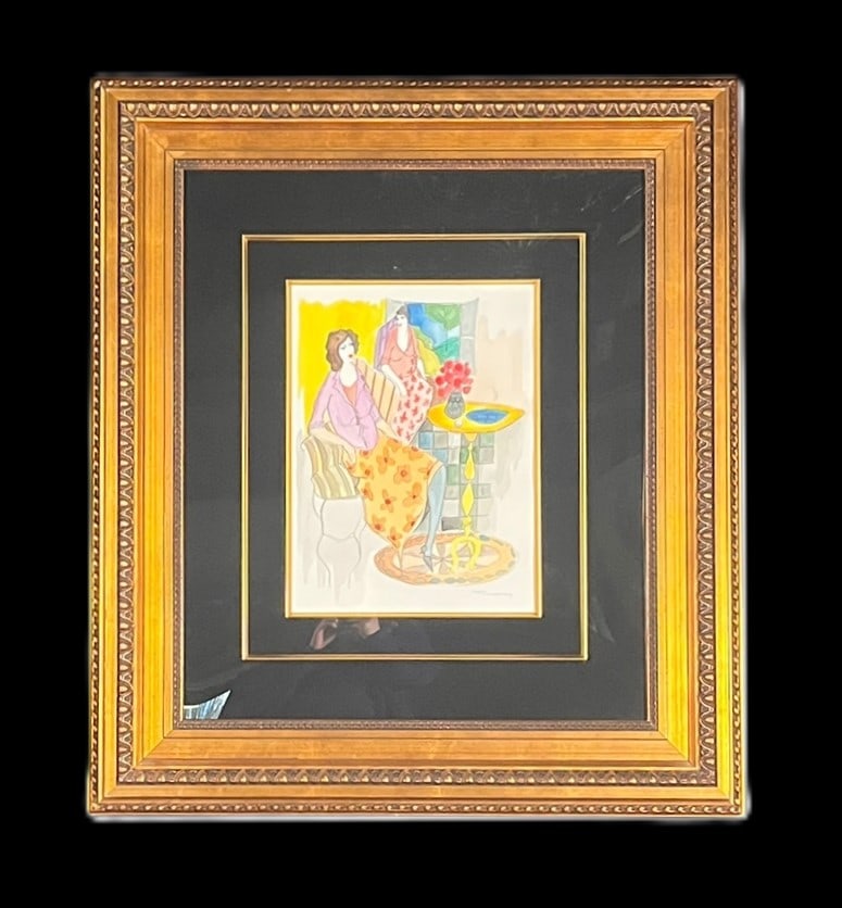 ORIGINAL WATERCOLOR BY ITZCHAK TARKAY: ORIGINAL WATERCOLOR BY ITZCHAK TARKAY. Height: 34 in. by Width: 30 in. by Depth: 1 IN.