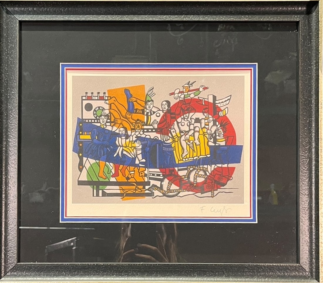 FERNAND LEGER SIGNED PRINT 1971 (1 of 4)