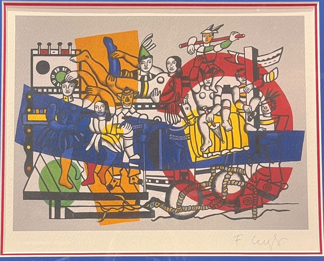 FERNAND LEGER SIGNED PRINT 1971 - 2