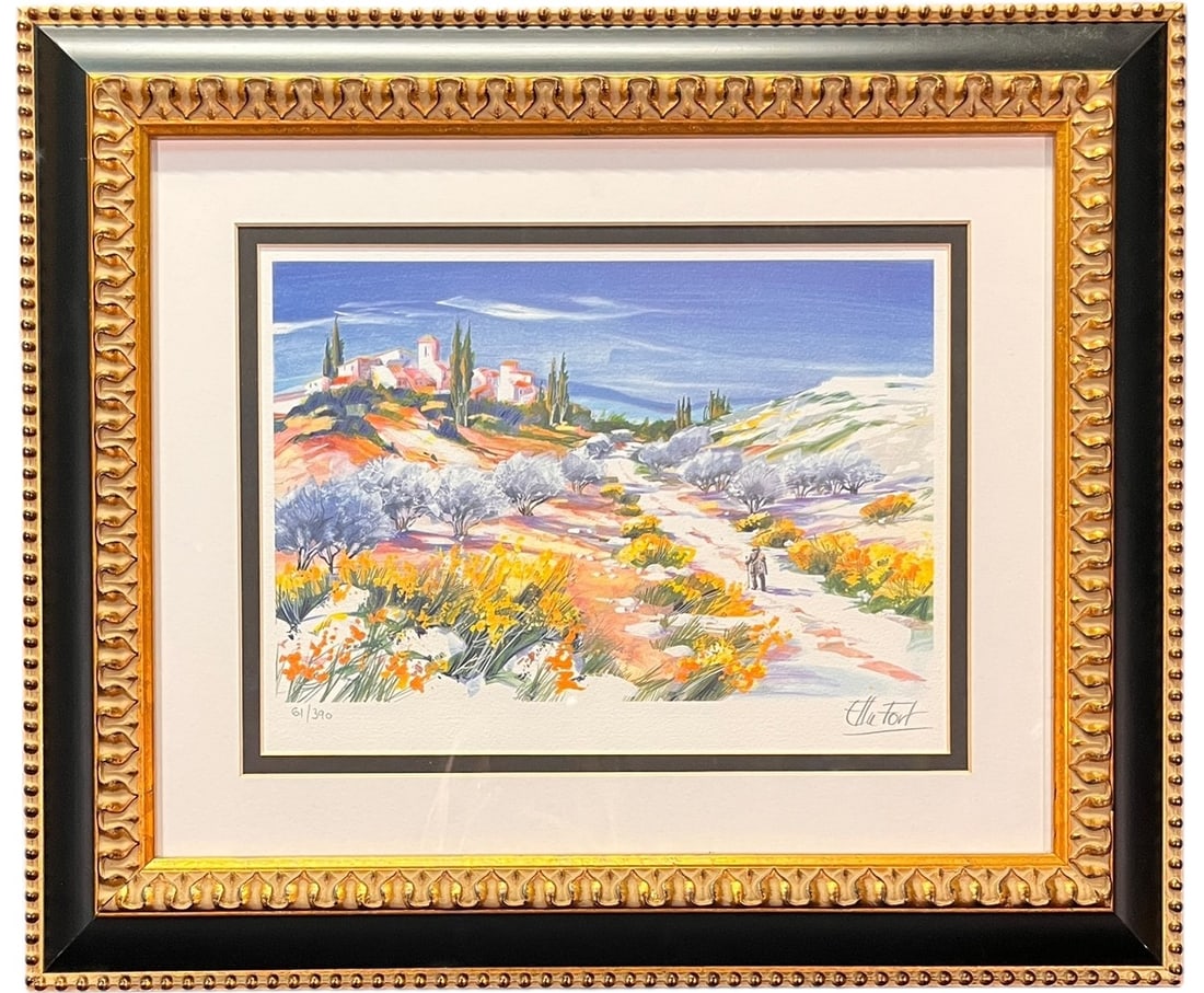 "L'ASCENSION" ORIGINAL LITHOGRAPH BY ELLA FORT (1 of 5)