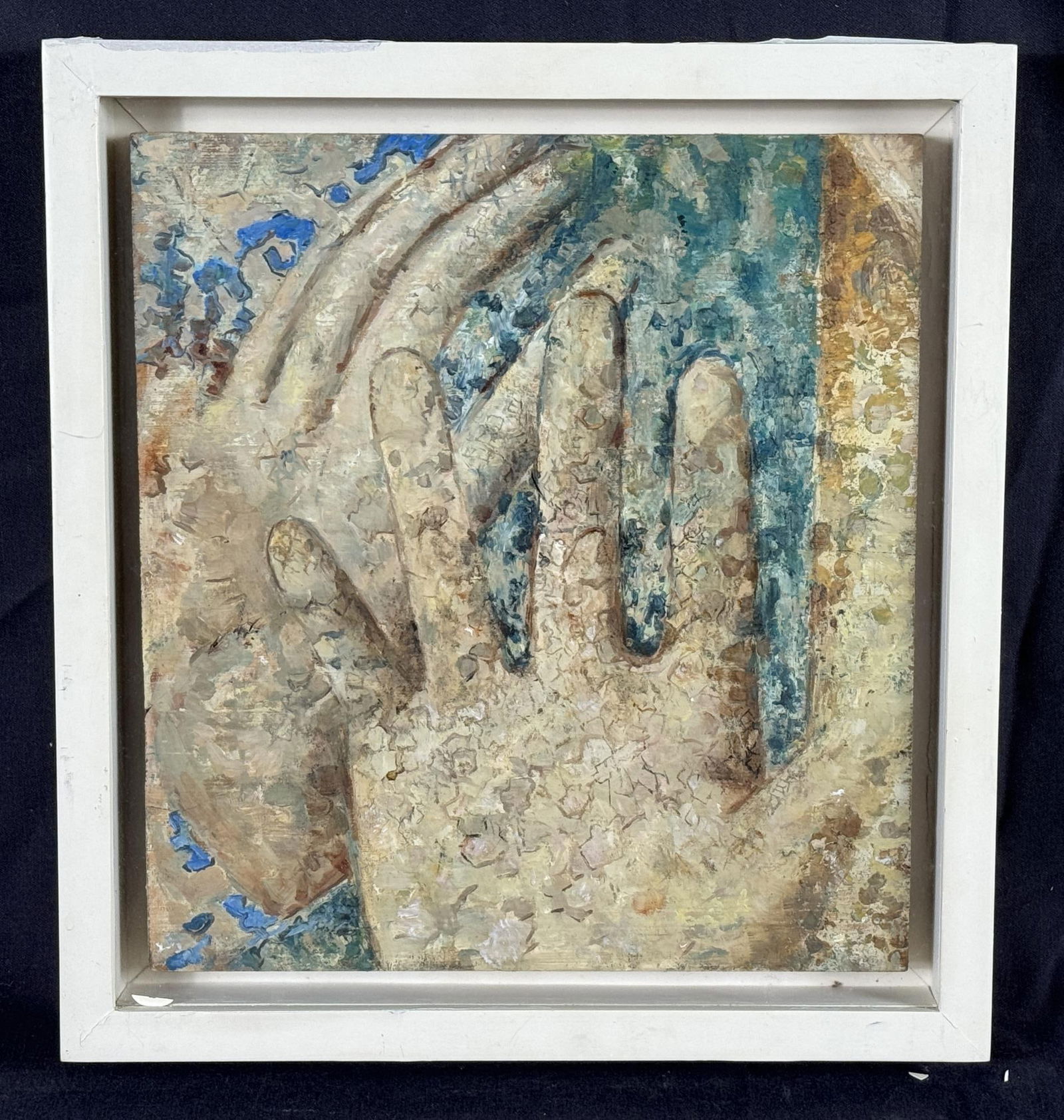 YIGAL OZERI "THE LAST SUPPER DETAIL" ACRYLIC: YIGAL OZERI "THE LAST SUPPER DETAIL" ACRYLIC ON PANEL PAINTING. Height: 13.25 in. by Width: 12.25 in. by Depth: 1.25 in.