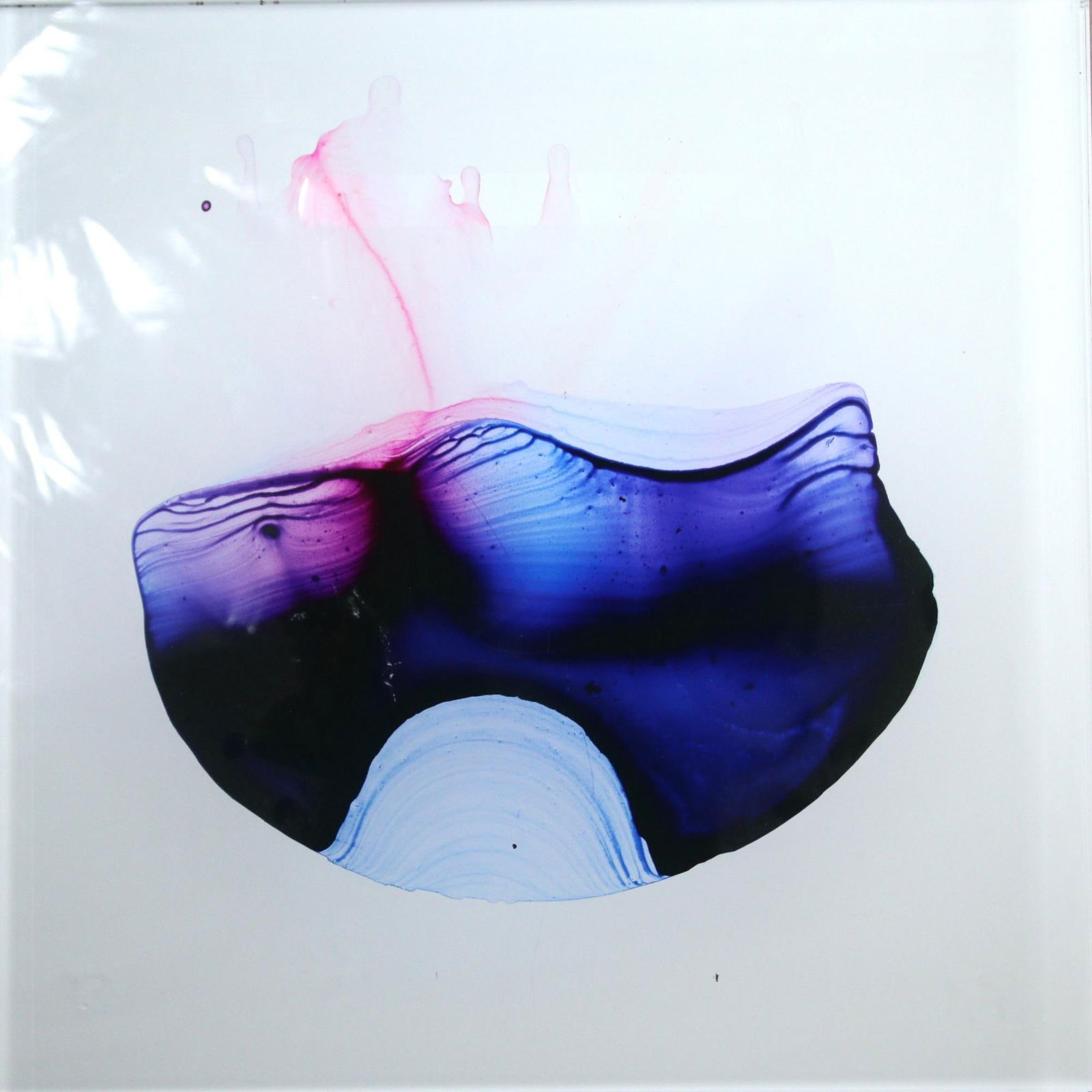 BETH WINTERBURN "CLOUD CITY" ACRYLIC ON LUCITE: BETH WINTERBURN "CLOUD CITY" ACRYLIC ON LUCITE PANEL. Height: 24 in. by Width: 24 in. by Depth: 1 in.