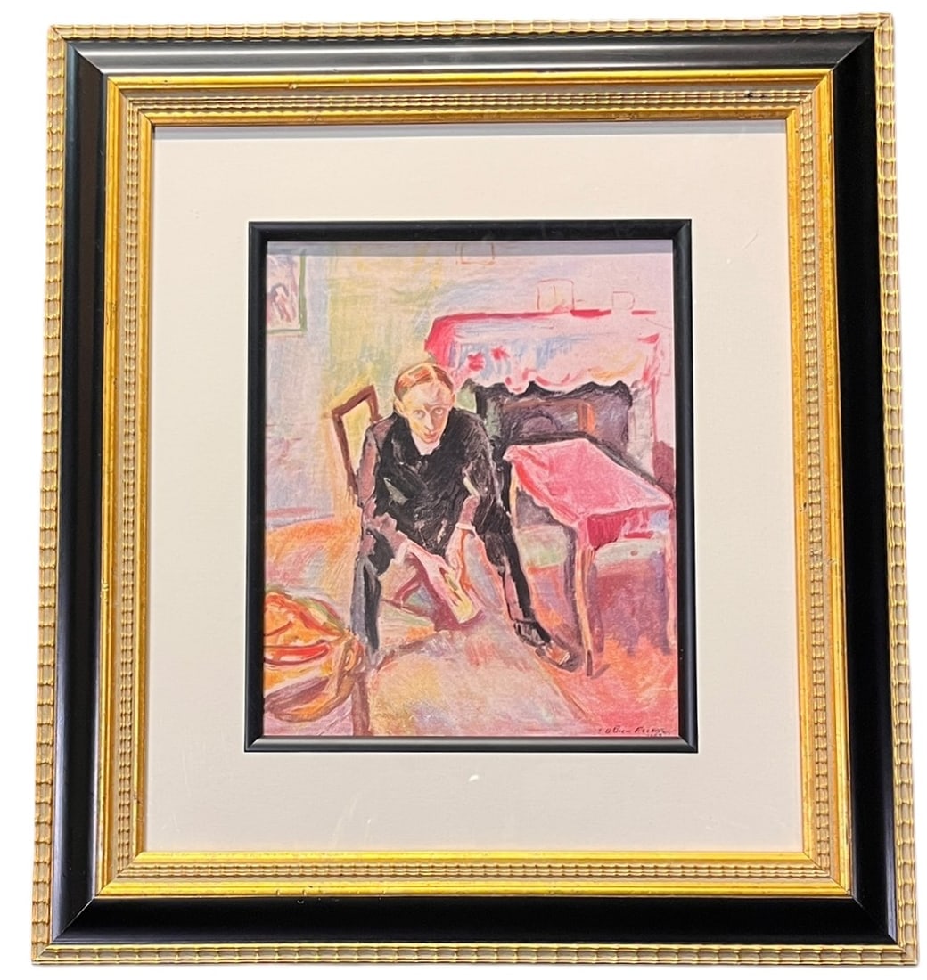 "PORTRAIT OF FERNAND FLEURET" LITHOGRAPH BY FRIESZ (1 of 5)