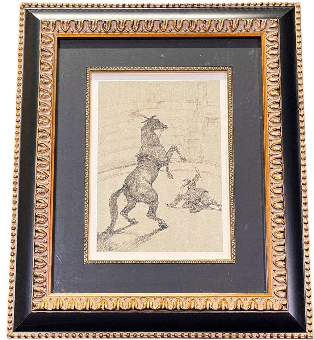 "CHEVAL POINTANT" LITHOGRAPH BY HENRI DE TOULOUSE (1 of 4)