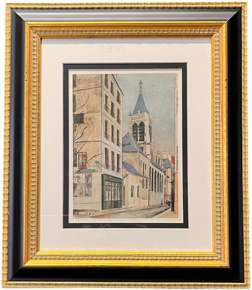 "L'eglise Saint Severin" BY MAURICE UTRILLO (1 of 5)