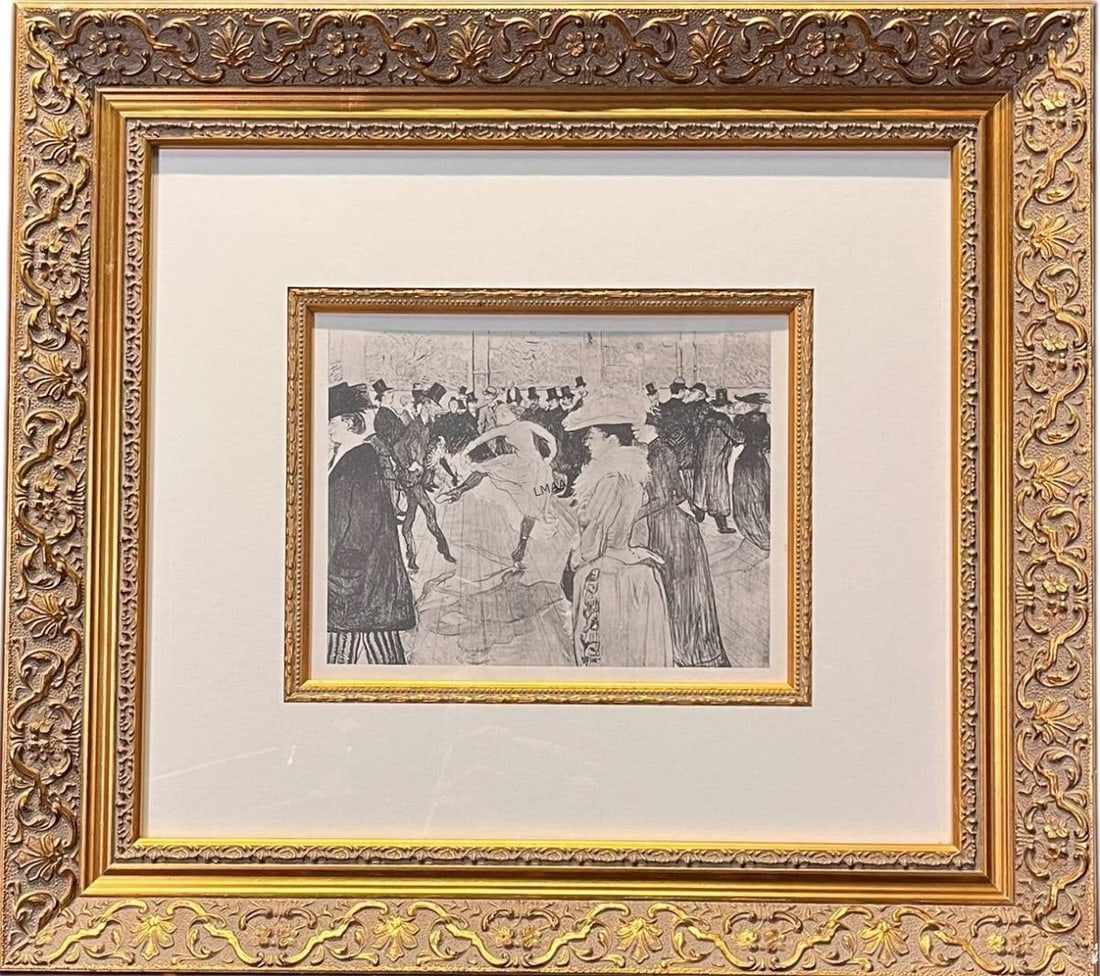 "MOLIN ROUGE" LITHOGRAPH BY HENRI DE TOULOUSE (1 of 5)