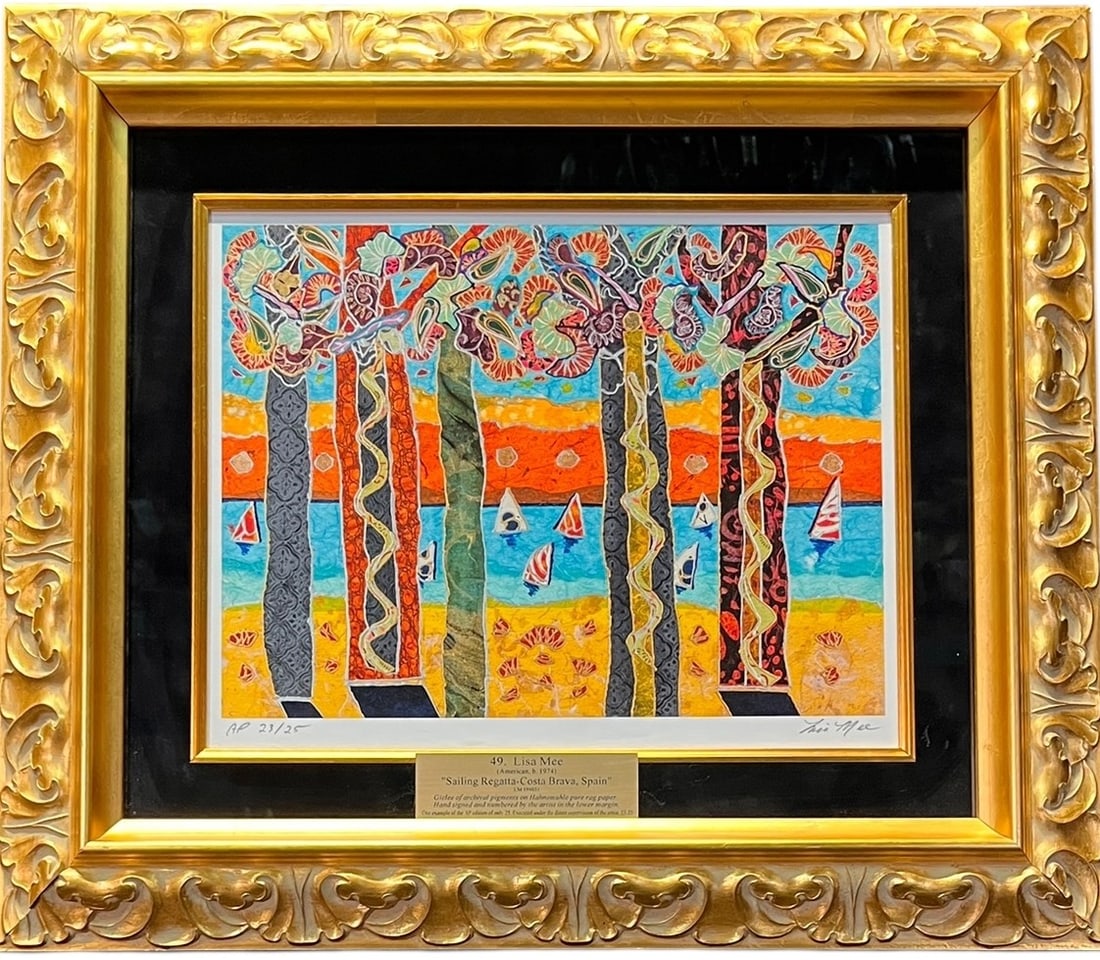 "SAILING REGATTA, SPAIN" 23/25 LITHOGRAPH BY LISA (1 of 5)