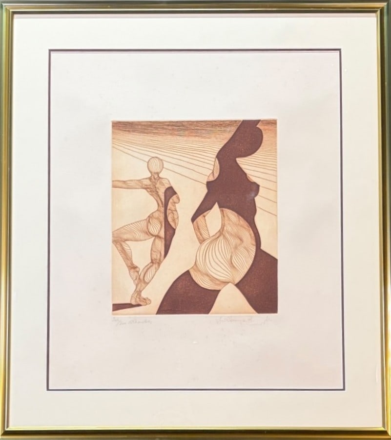 SILHOUETTE LITHOGRAPH, EDITION #203/300: SILHOUETTE LITHOGRAPH, EDITION #203/300. Artist: Guillaume AzoulayTitle: SilhouetteMedium: Original Limited Edition Etching by Guillaume AzoulayHand signed, titled and numbered by the artist -