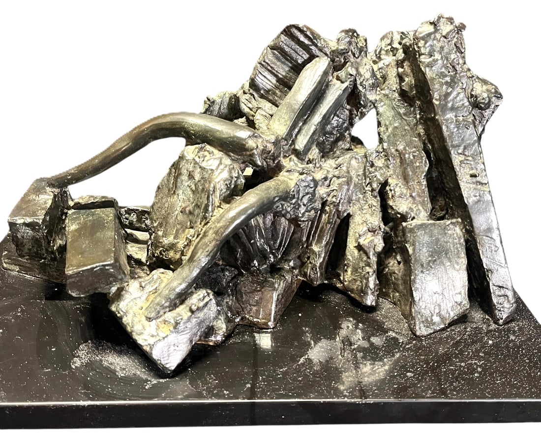 REUBEN NAKIAN BRONZE SCULPTURE ON MARBLE BASE (1 of 5)