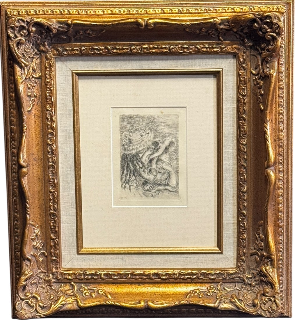 "LE CHAPEAU EPINGLE" ETCHING BY BERTHE MORISOT (1 of 4)