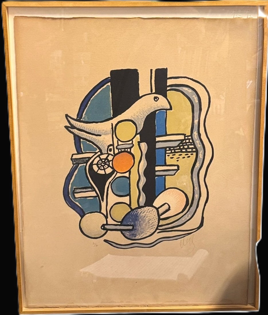 FERNAND LEGER LITHOGRAPH, EDITION #21/75, Ca 1955 (1 of 4)