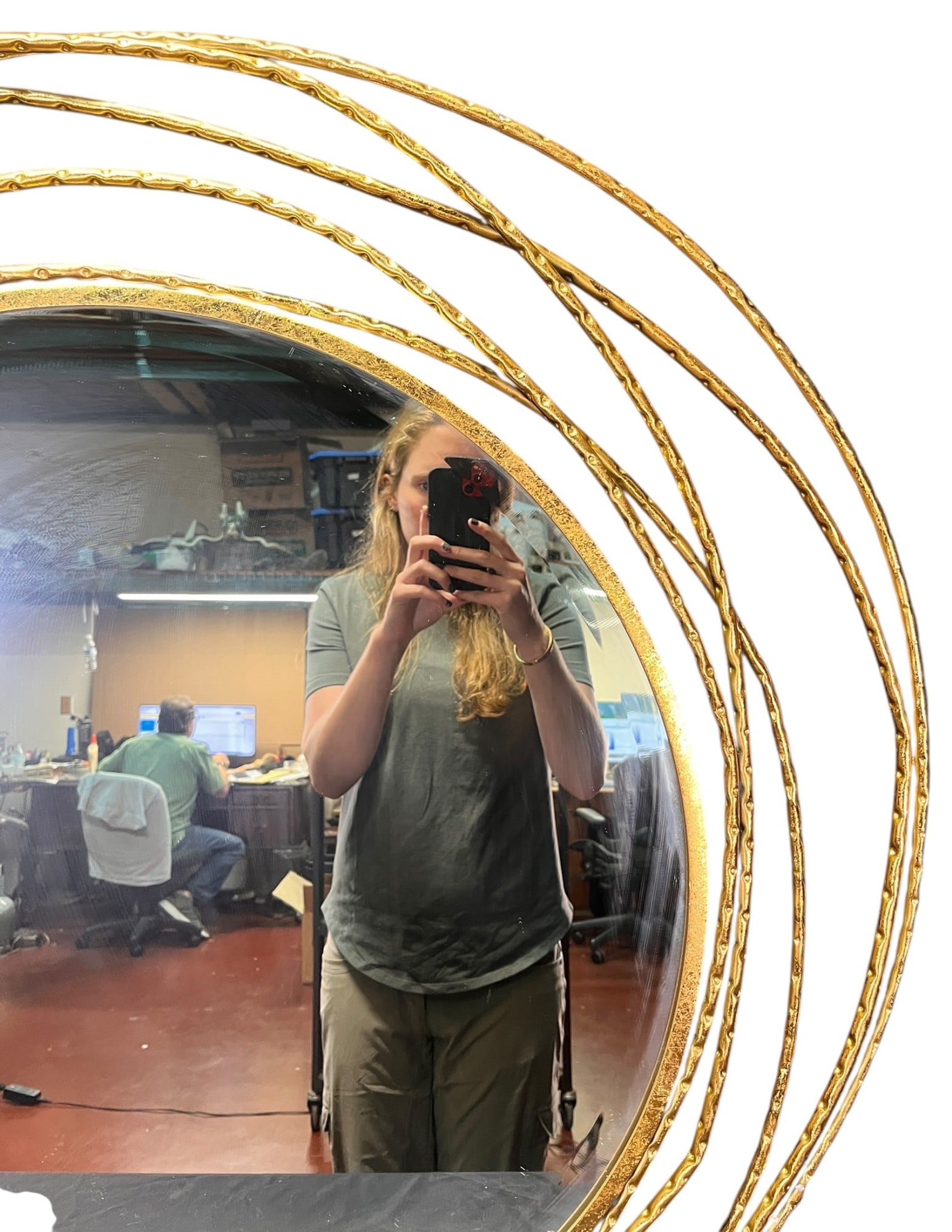 GILDED WHIRLWIND FRAMED MIRROR - 2
