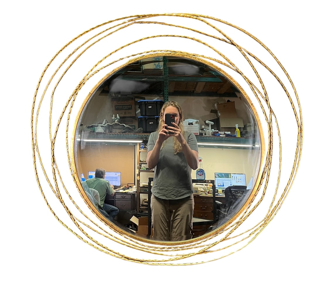 GILDED WHIRLWIND FRAMED MIRROR - 4