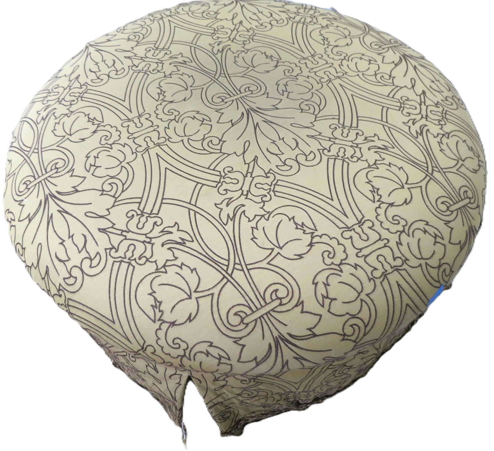 ROUND UPHOLSTERED OTTOMAN - 2