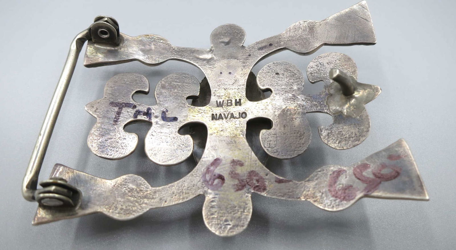 SILVER & TURQUOISE BUCKLE - 3