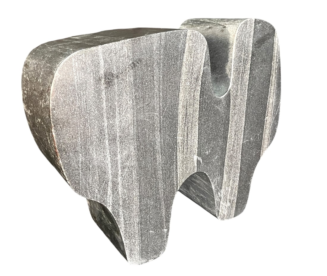 BLACK ABSTRACT MARBLE SCULPTURE - 5