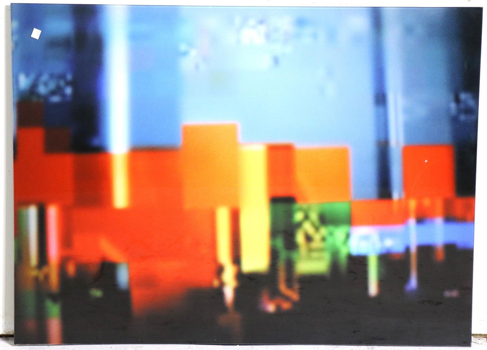 ACRYLIC BY LESTER MARKS: ACRYLIC BY LESTER MARKS. Height: 40 in. by Width: 30 in. by Depth: 1 IN.