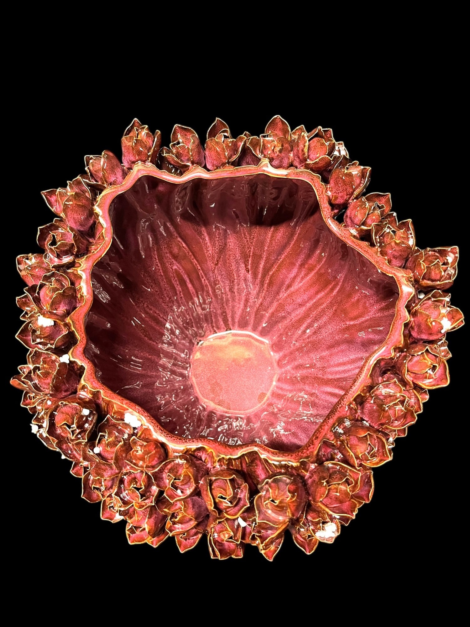 ARDEN RUBY CERAMIC VASE - 3