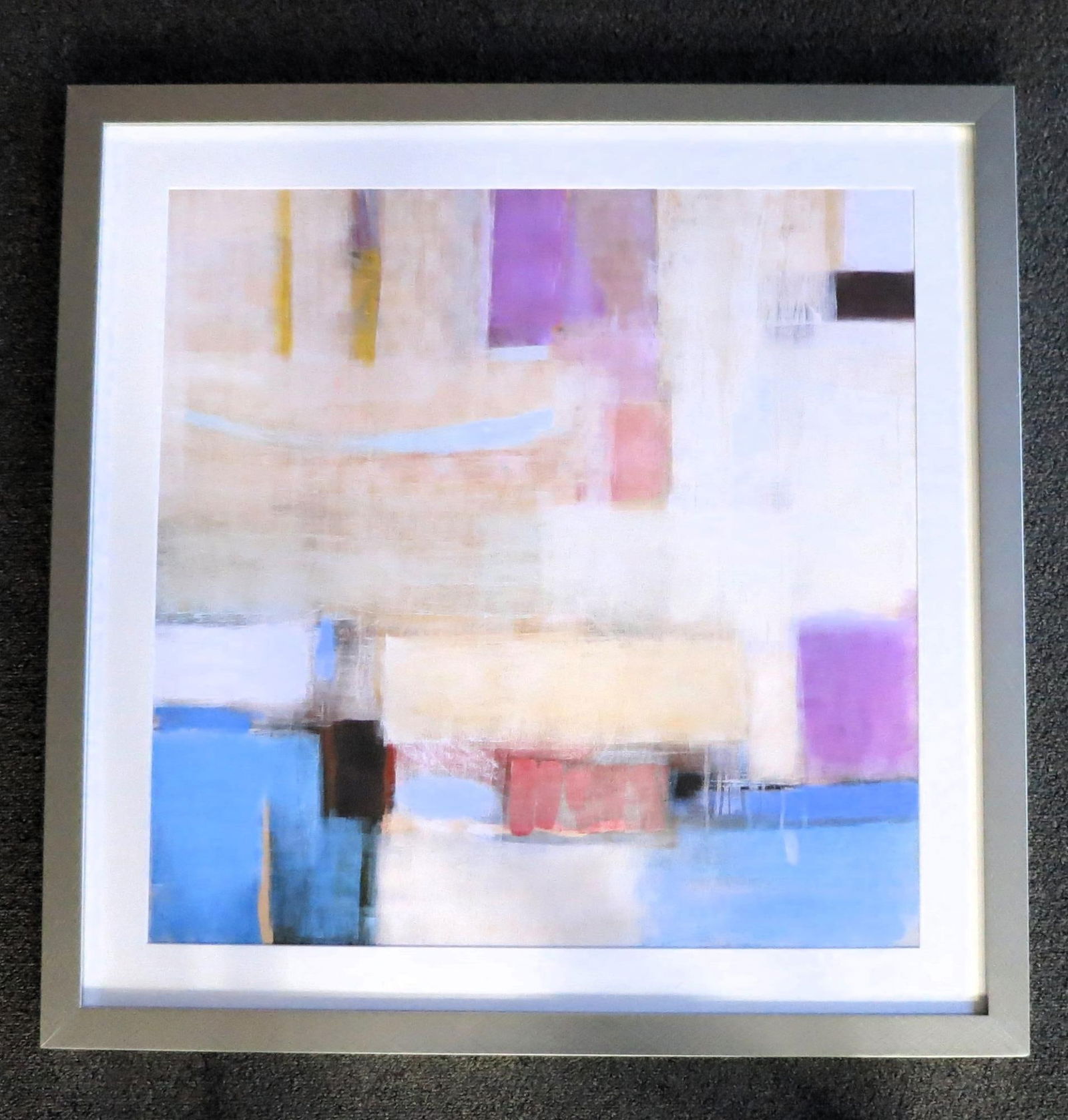 FRAMED & MATTED ABSTRACT PRINT (1 of 9)