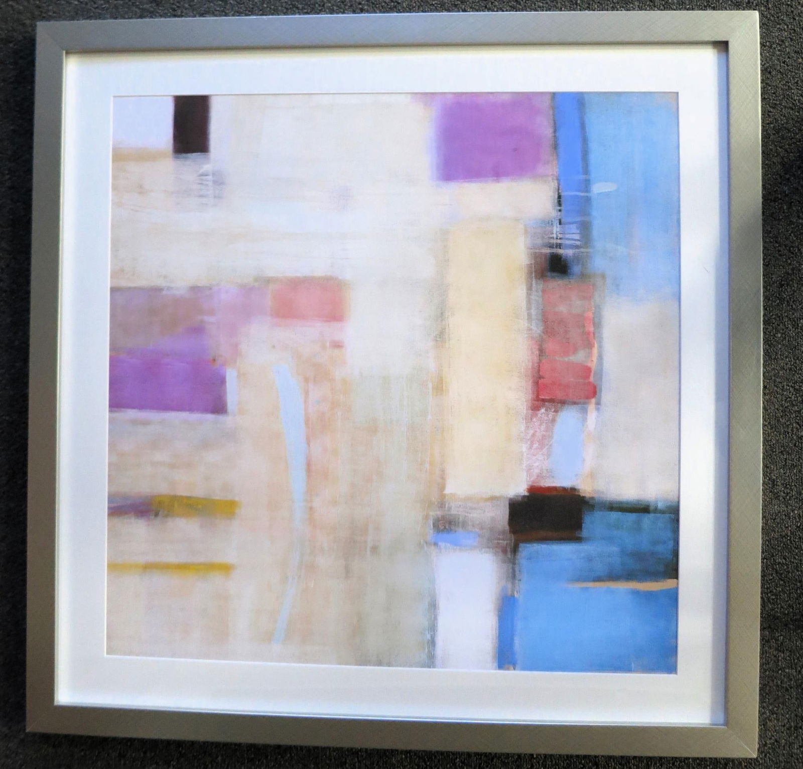 FRAMED & MATTED ABSTRACT PRINT - 3