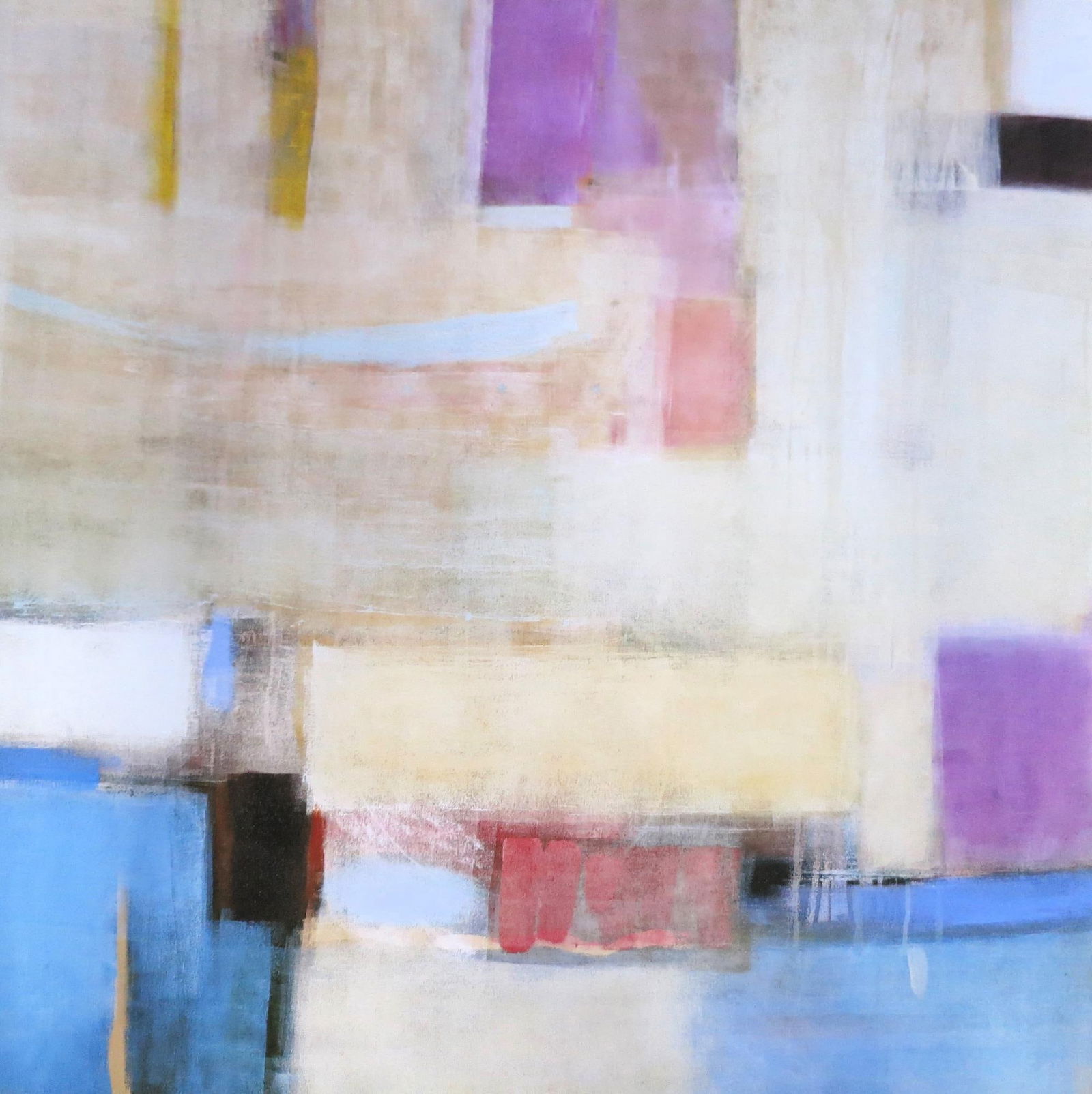 FRAMED & MATTED ABSTRACT PRINT - 4