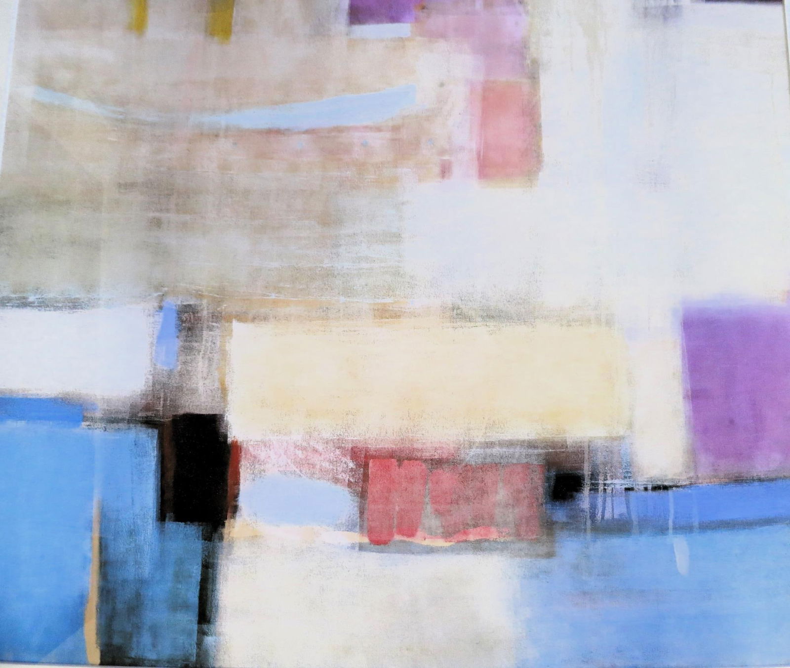 FRAMED & MATTED ABSTRACT PRINT - 6