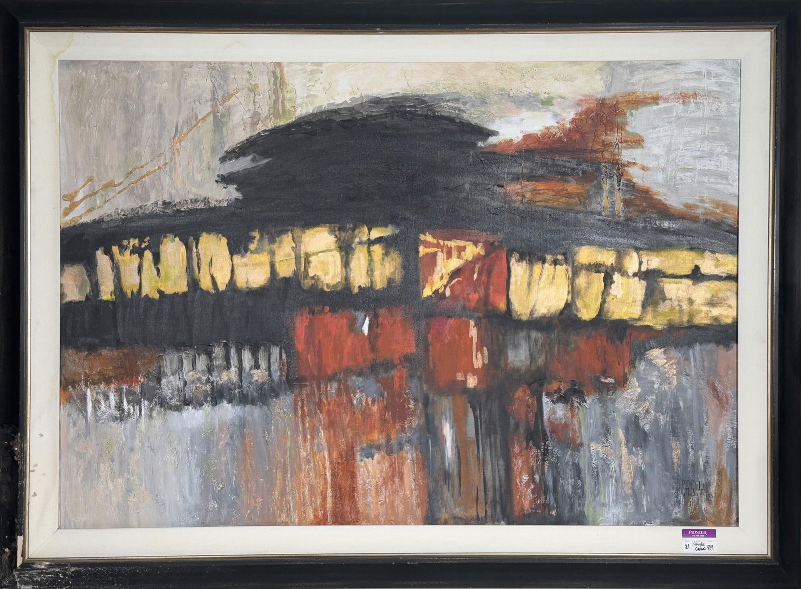 ACRYLIC ON CANVAS ABSTRACT PAINTING (1 of 3)