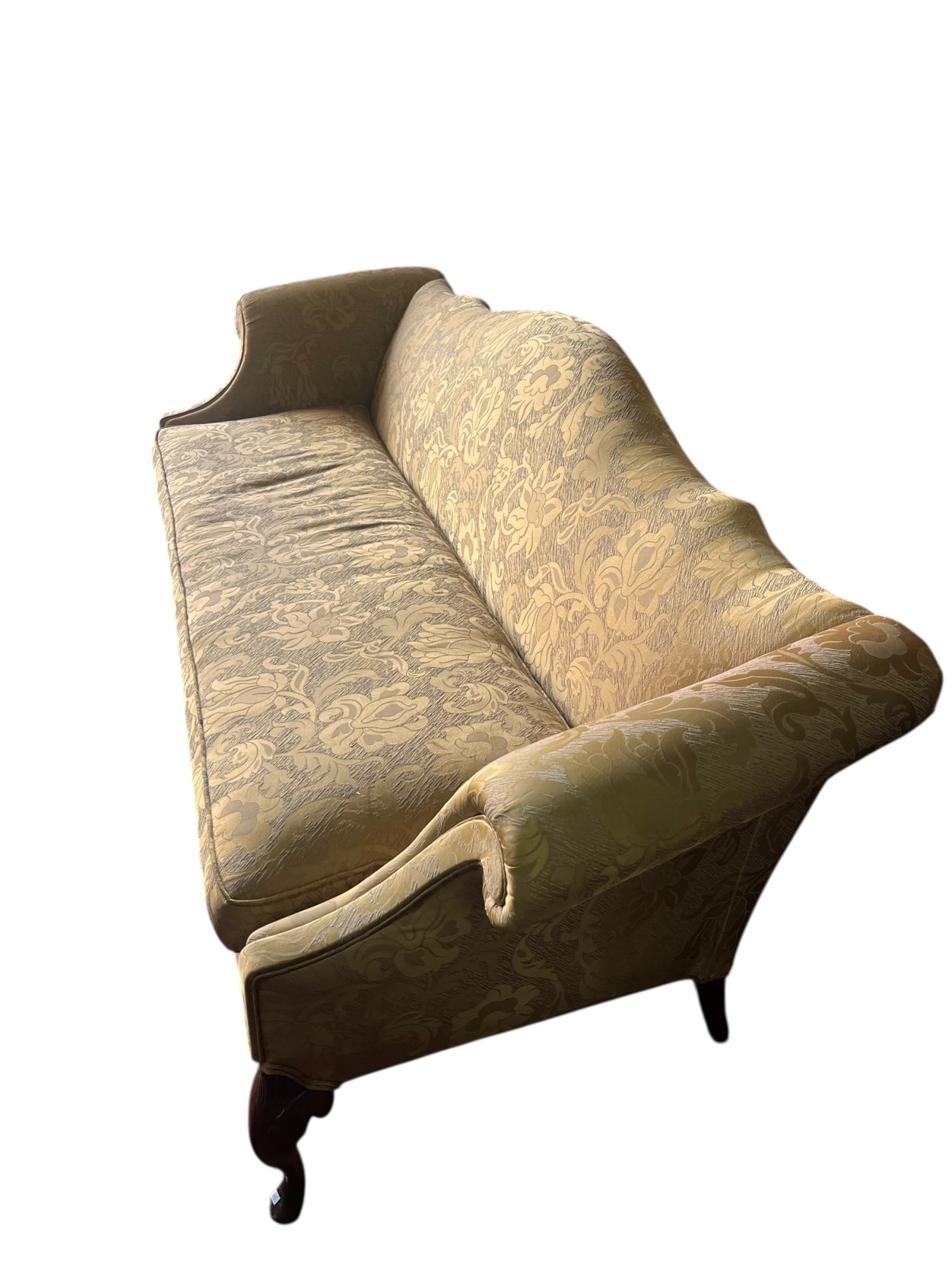 QUEEN ANNE STYLE CAMELBACK SOFA - 3