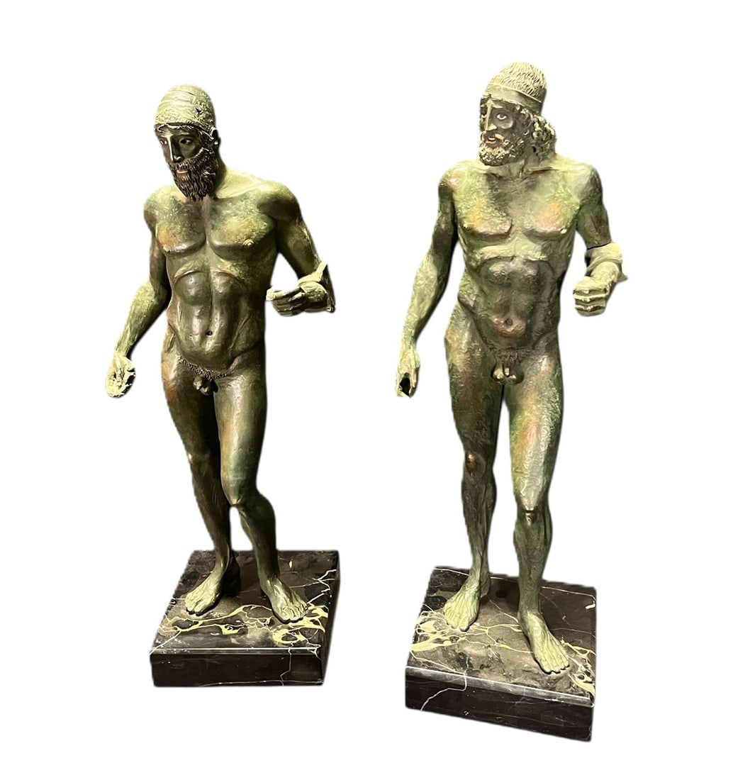 PAIR OF GREEK MYTHOLOGICAL STATUE FIGURES (1 of 7)