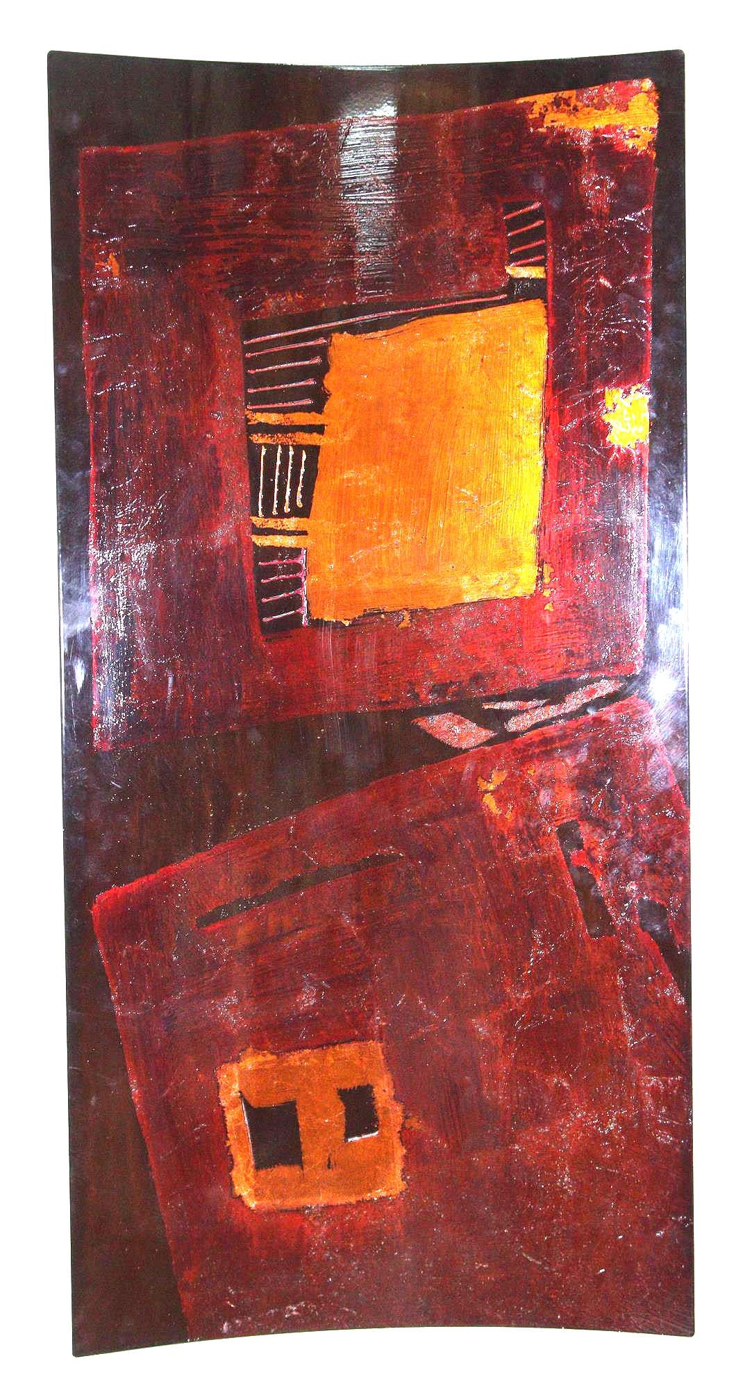 MODERN ABSTRACT ON CURVED METAL PANEL (1 of 5)