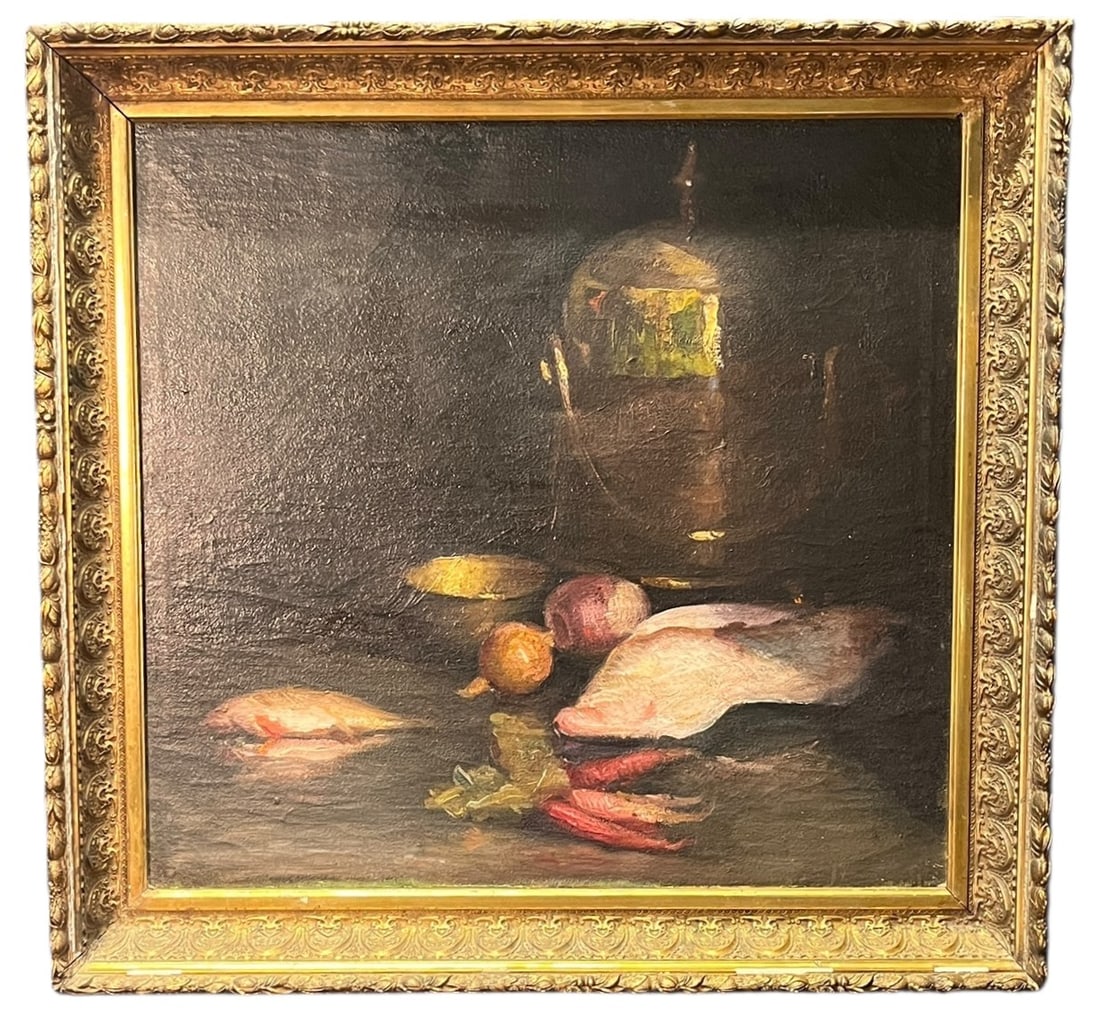 19th CENTURY KANSAS ACADEMY OF ART STILL LIFE OIL (1 of 8)