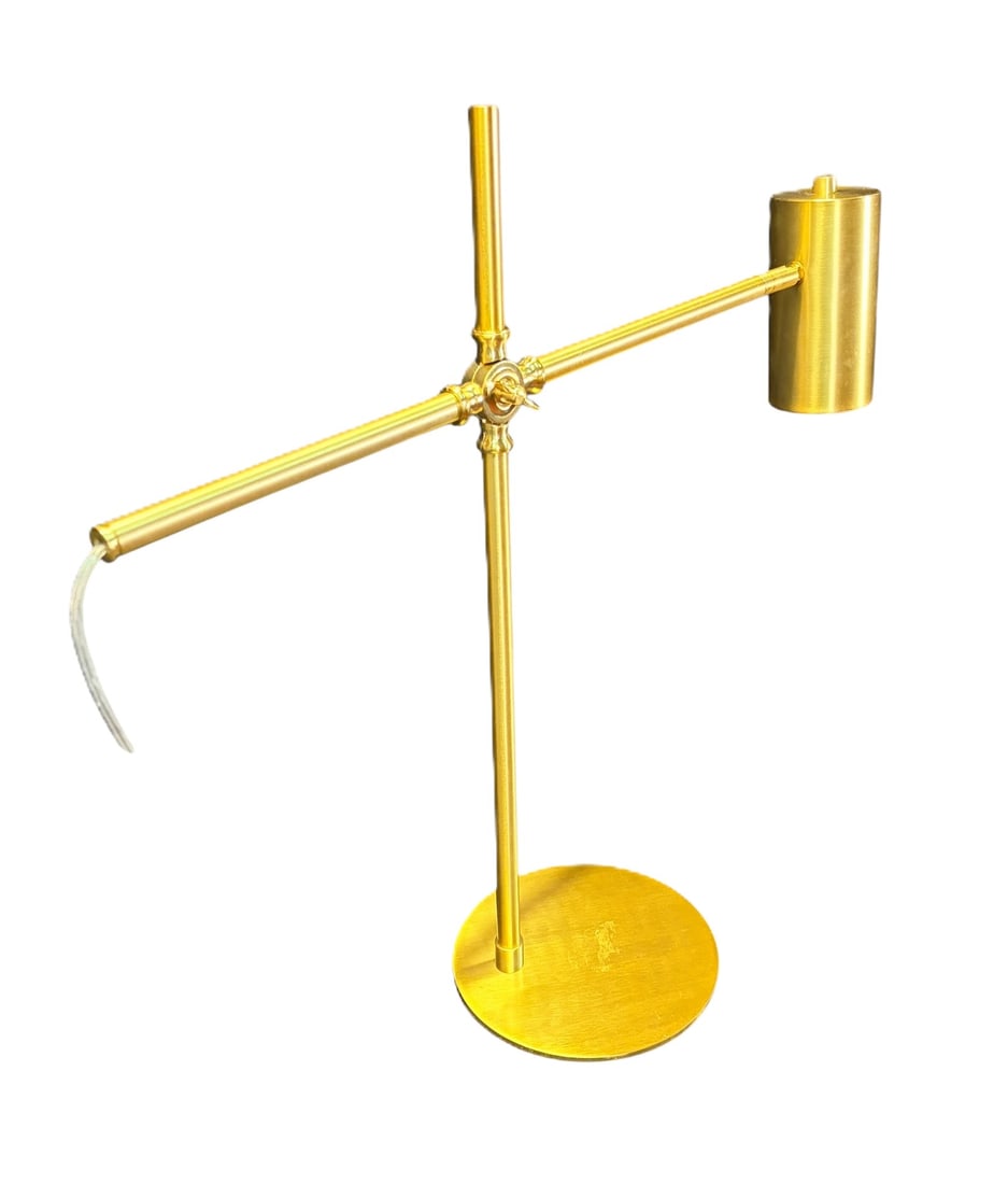 GOLD METAL DESK LAMP (1 of 3)
