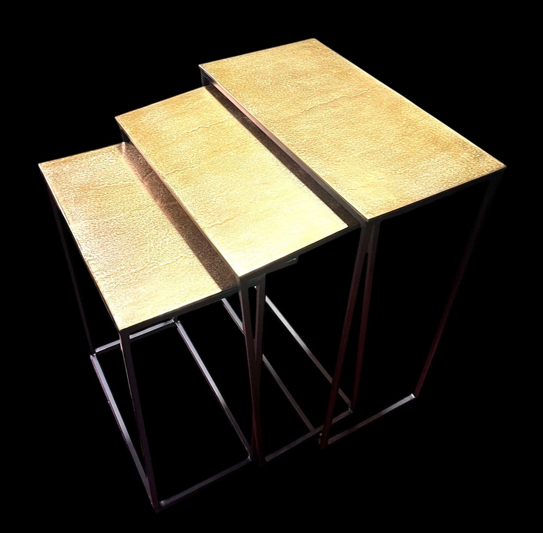 CONTEMPORARY THREE-PIECE NEST OF TABLE (1 of 4)