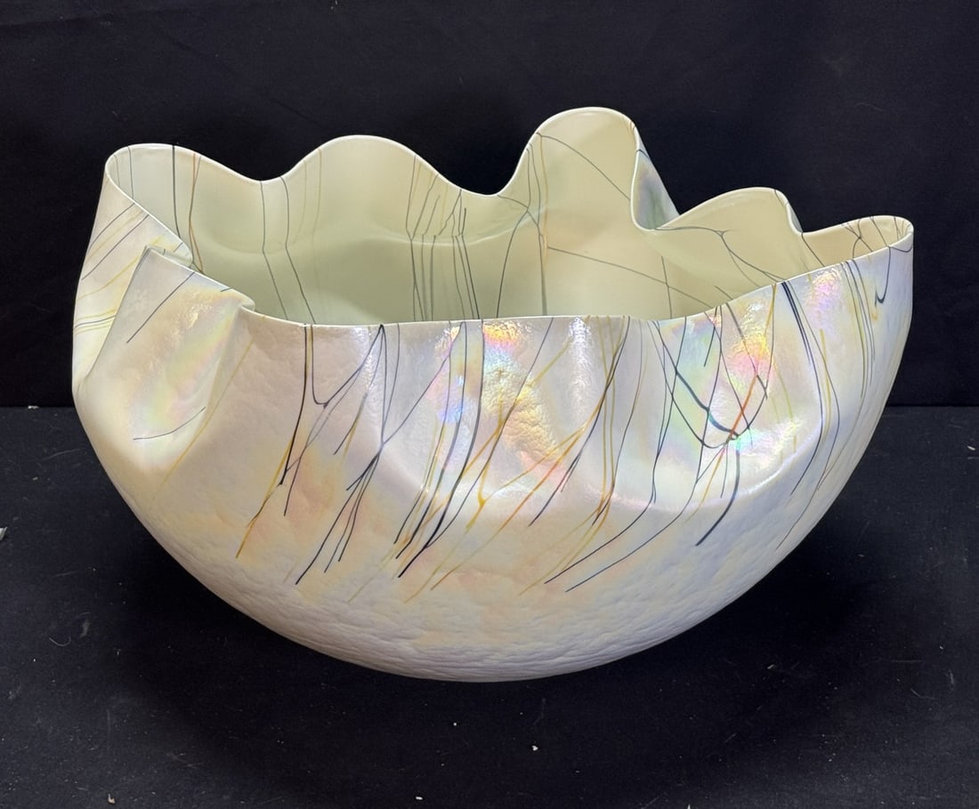 ITALIAN ART GLASS BOWL (1 of 7)