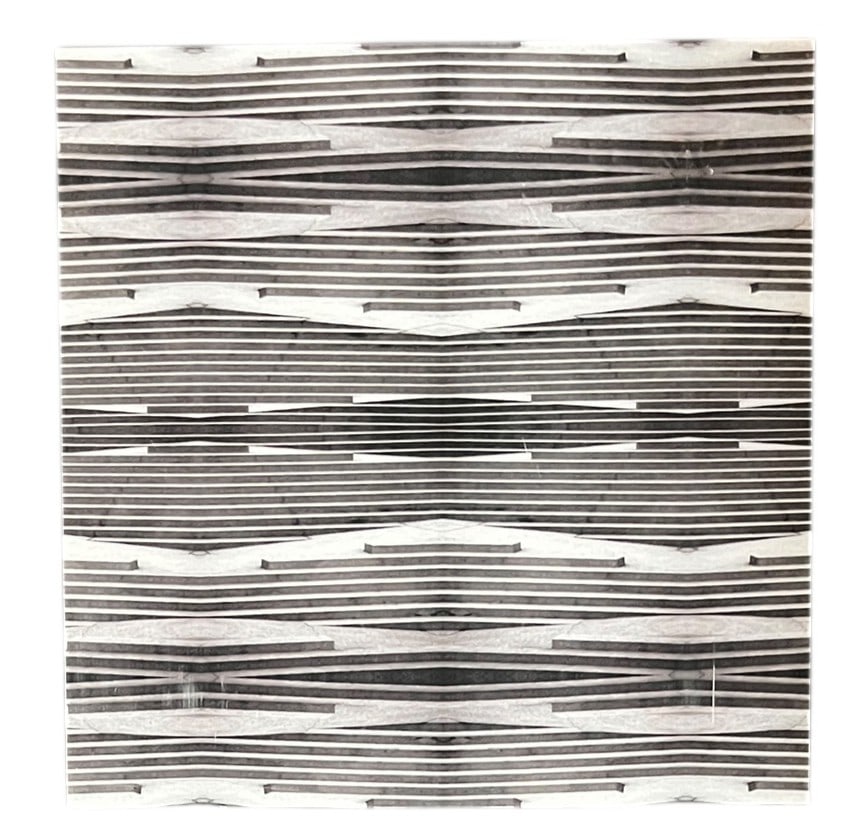 BLACK/GRAY ACRYLIC ART PRINT: BLACK/GRAY ACRYLIC ART PRINT Height: 24 in. by Width: 24 in. by Depth: 1.5 IN.